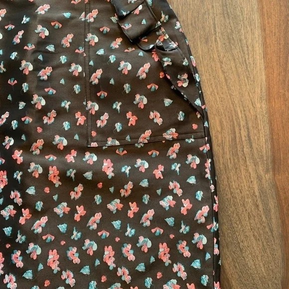 DKNY Strapless Dress Made in Italy Size 8 Black Pink Blue Flowers No Straps. - Picture 4 of 14